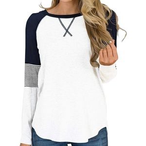 Women’s long sleeve round neck long shirt